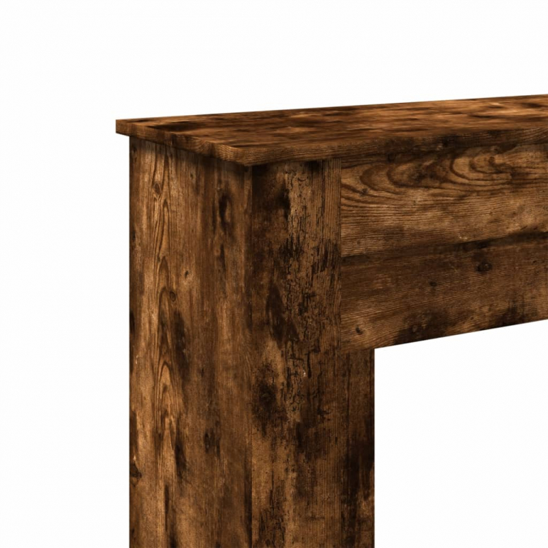 Kaminumrandung Räuchereiche 90x30x90 cm Holzwerkstoff