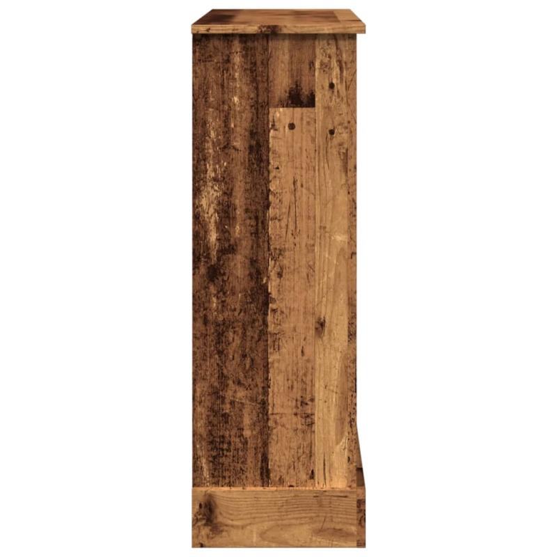 Kaminumrandung Altholz-Optik 90x30x90 cm Holzwerkstoff
