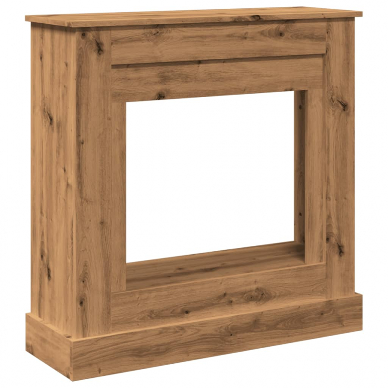 Kaminumrandung Artisan-Eiche 90x30x90 cm Holzwerkstoff