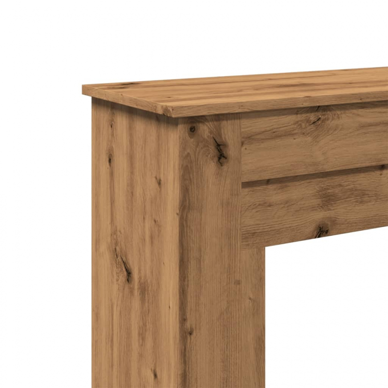 Kaminumrandung Artisan-Eiche 90x30x90 cm Holzwerkstoff