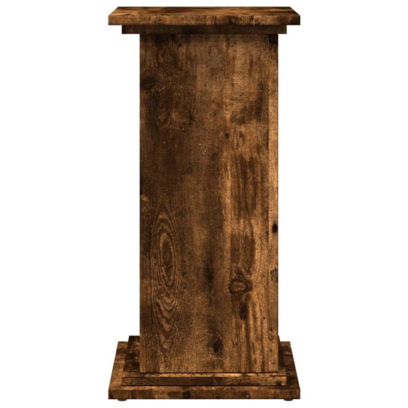Postament mit Stauraum Räuchereiche 31x30x60 cm Holzwerkstoff