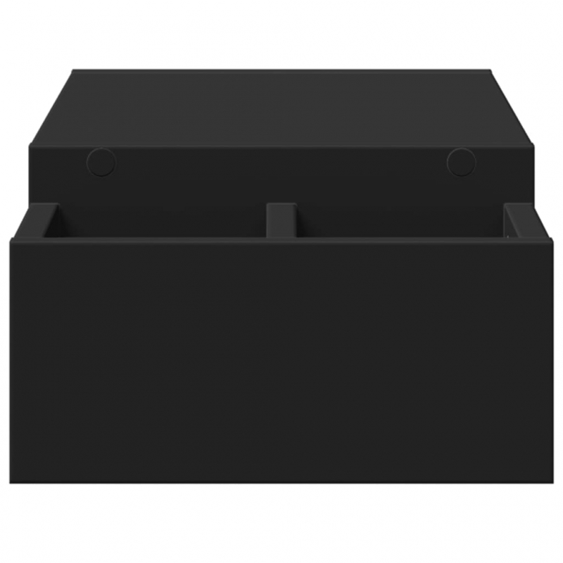 Monitorständer mit Stauraum Schwarz 70x27x15 cm Holzwerkstoff