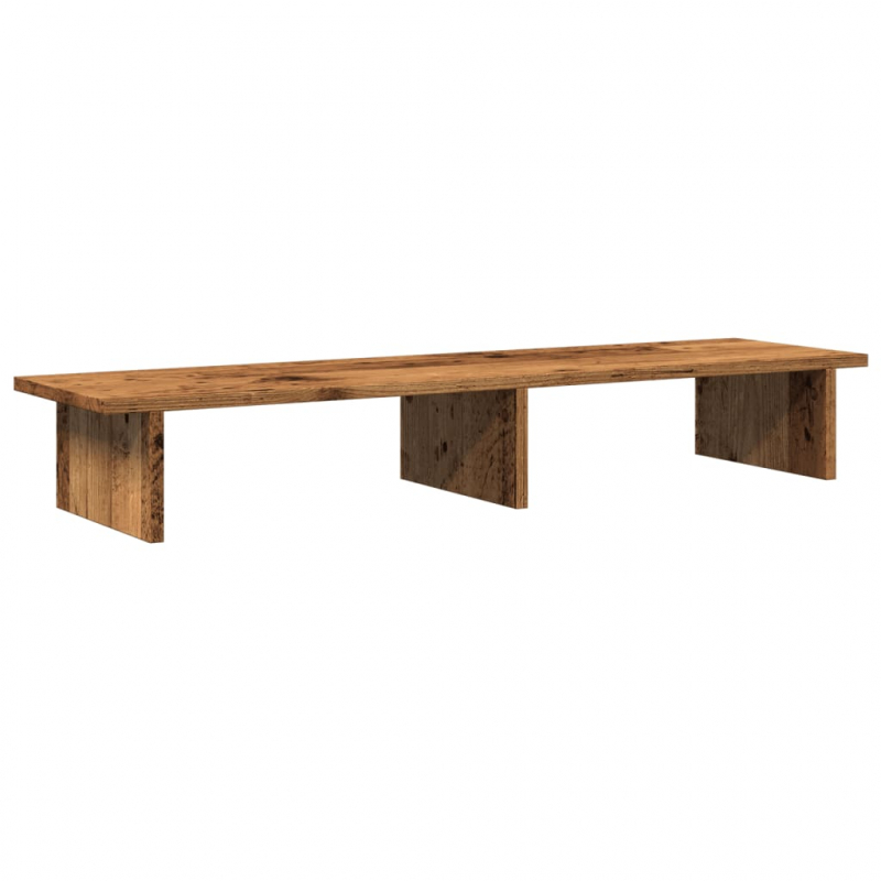 Monitorständer Altholz-Optik 100x27x15 cm Holzwerkstoff