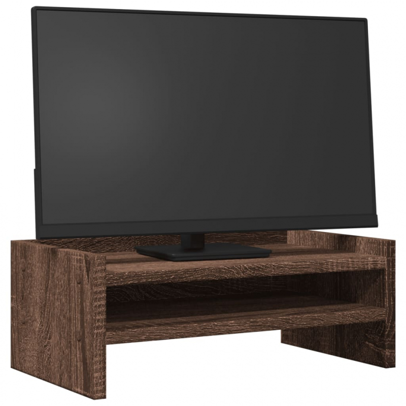 Monitorständer Braun Eichen-Optik 42x24x16 cm Holzwerkstoff