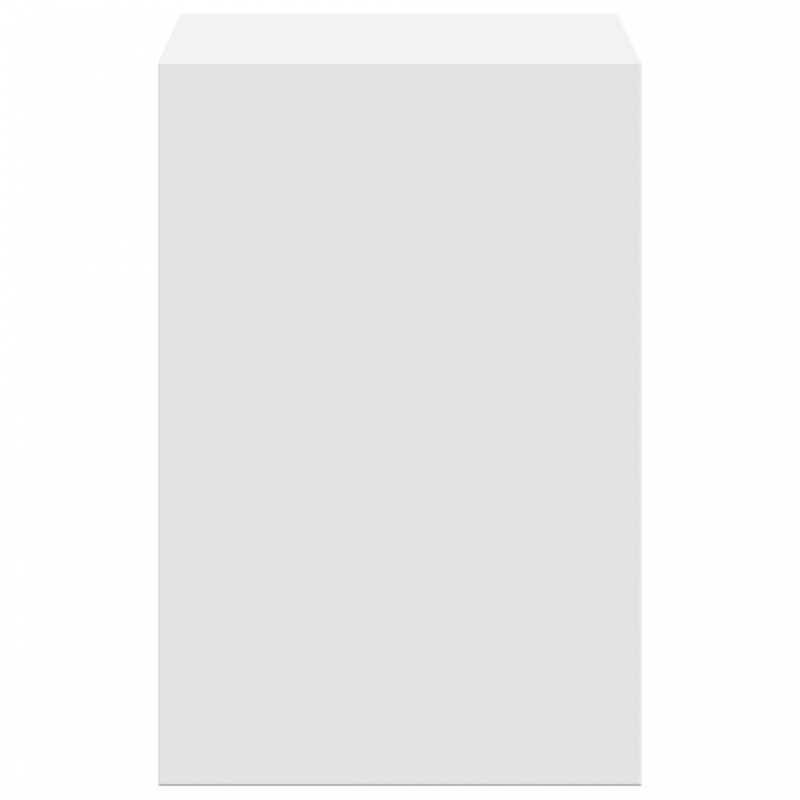 Monitorständer mit Schreibtisch-Organizer Weiß Holzwerkstoff