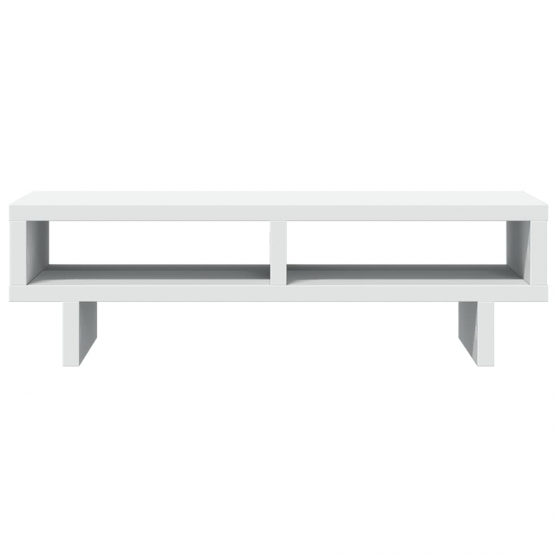 Monitorständer Weiß 50x27x15 cm Holzwerkstoff