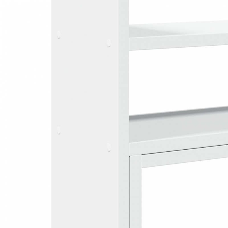 Schreibtisch-Organizer Verstellbar Weiß 40x17x41 cm