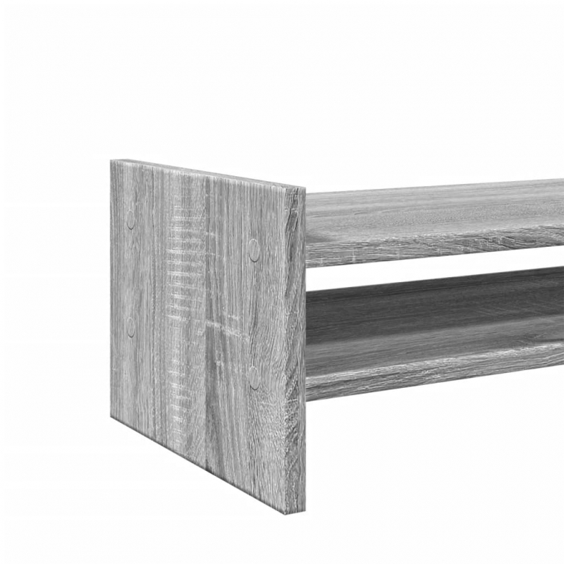 Monitorständer Grau Sonoma 100x27x20 cm Holzwerkstoff