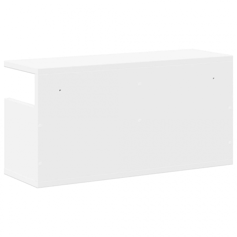 Wandschrank 60x20x30 cm Weiß Holzwerkstoff