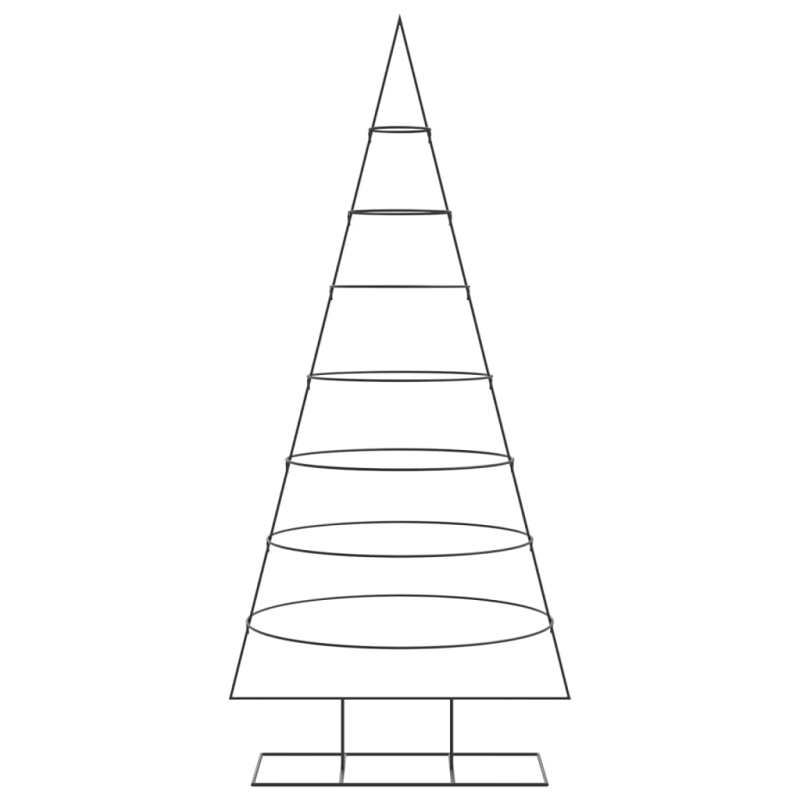 Metall-Weihnachtsbaum zum Dekorieren Schwarz 210 cm