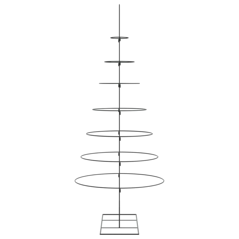 Metall-Weihnachtsbaum zum Dekorieren Schwarz 210 cm