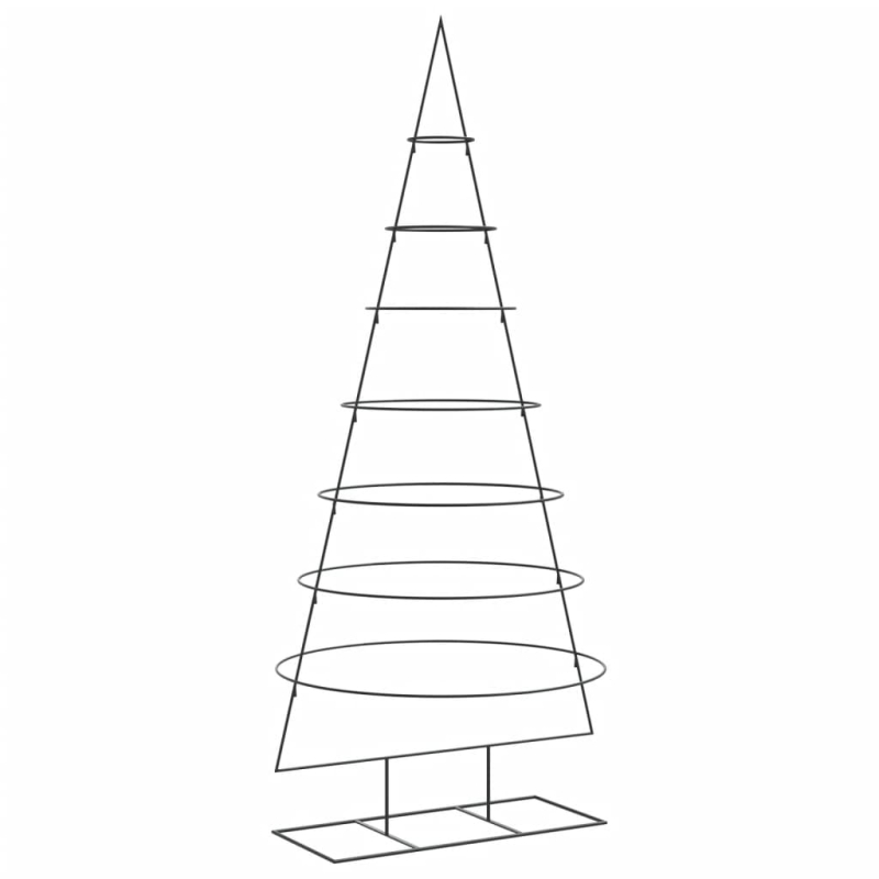 Metall-Weihnachtsbaum zum Dekorieren Schwarz 210 cm