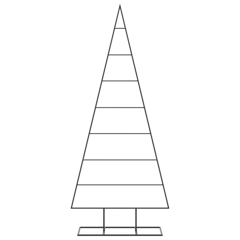 Metall-Weihnachtsbaum für Dekorationen Schwarz 150 cm