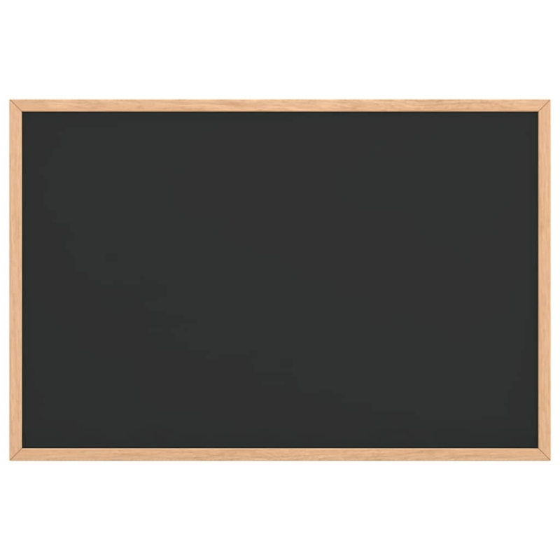 Kreidetafel mit massivem Kiefernholzrahmen Schwarz 60x40 cm