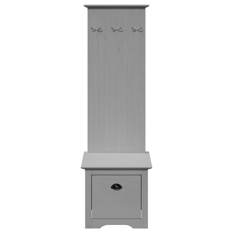 Flurschrank mit Haken BODO Grau 50x40x157 cm