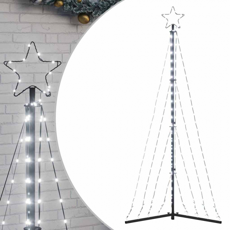 LED Weihnachtsbaum 339 LEDs Kaltweiß 187 cm