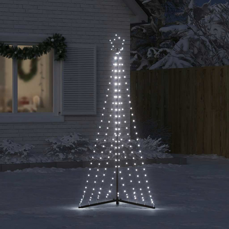 LED Weihnachtsbaum 339 LEDs Kaltweiß 187 cm