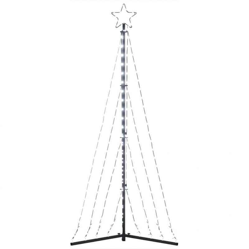 LED Weihnachtsbaum 339 LEDs Kaltweiß 187 cm