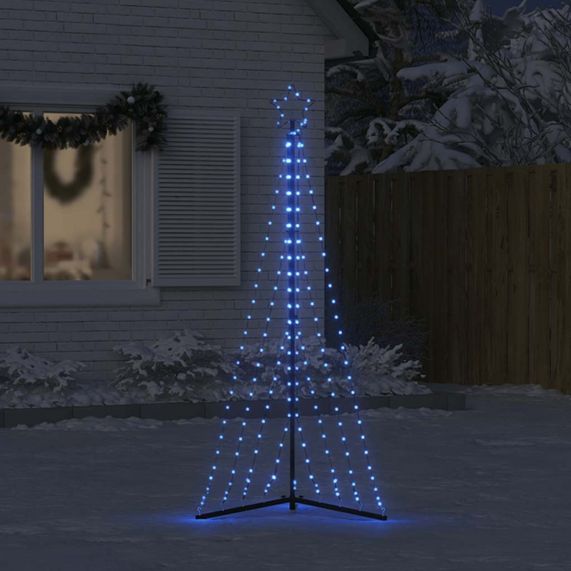 LED Weihnachtsbaum 339 LEDs Blau 187 cm