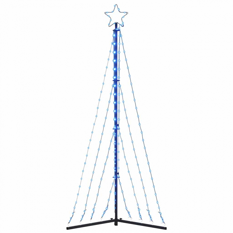 LED Weihnachtsbaum 339 LEDs Blau 187 cm