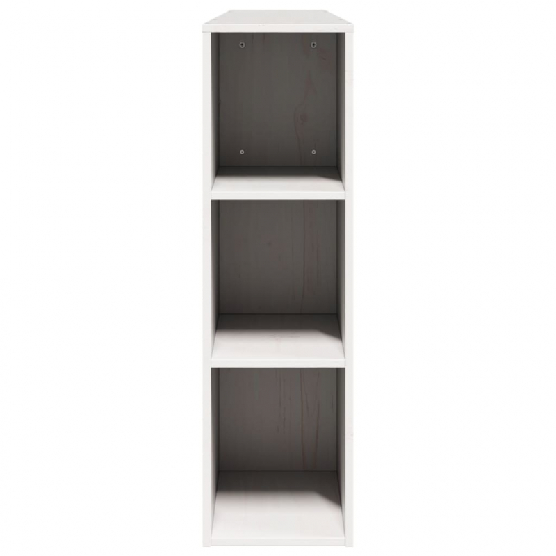 Kopfteil mit Stauraum Weiß 180 cm Massivholz Kiefer