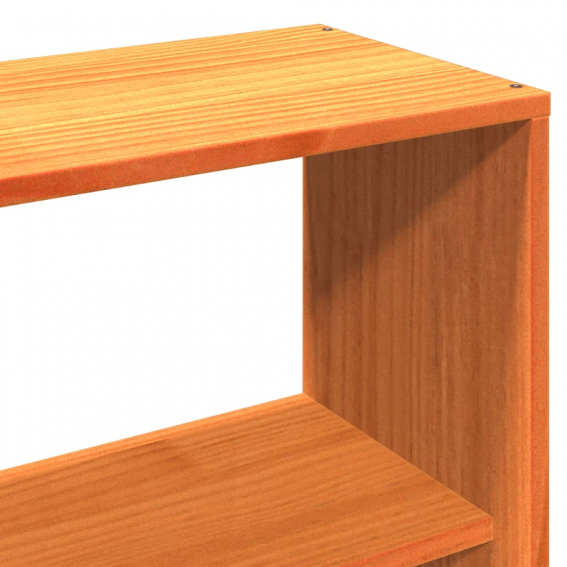 Kopfteil mit Stauraum Wachsbraun 160 cm Massivholz Kiefer