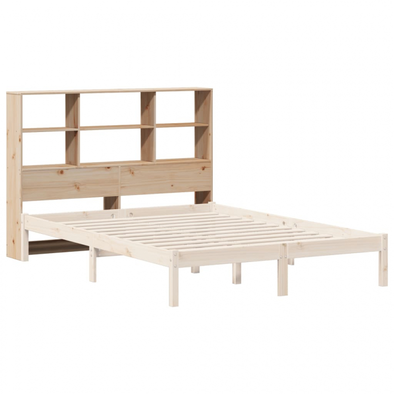 Kopfteil mit Stauraum 140 cm Massivholz Kiefer