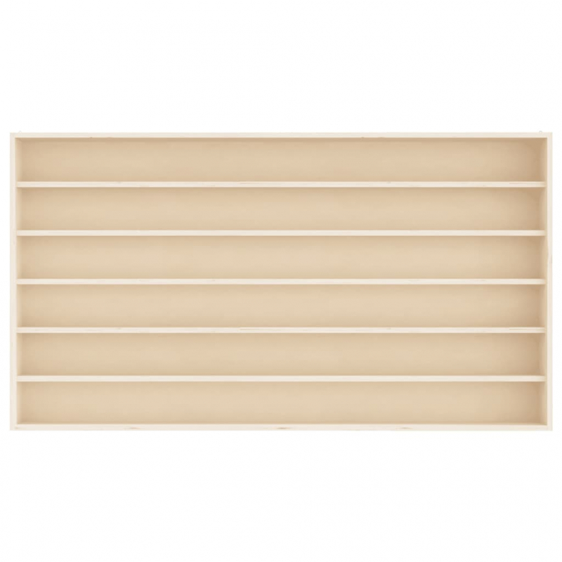 Sammlervitrine aus Holz mit 6 Regalen 80x8,5x55 cm