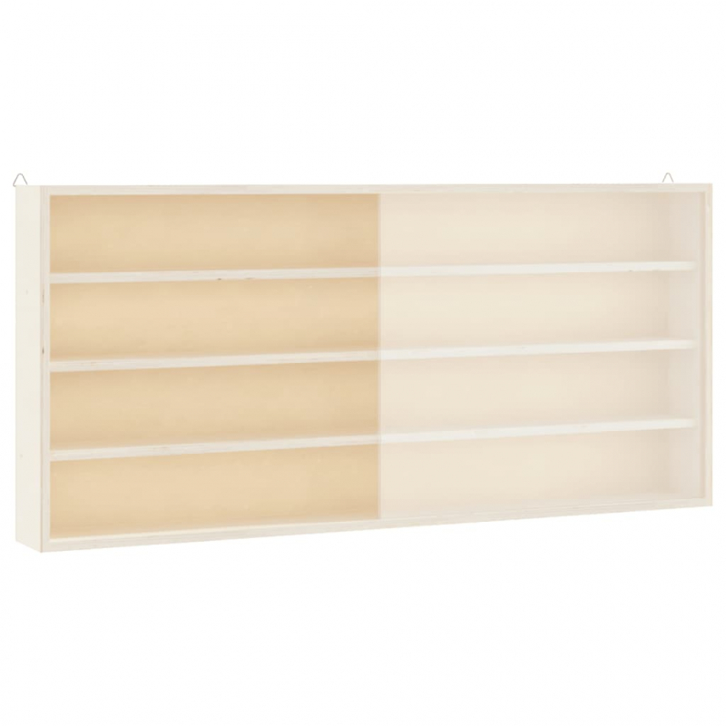 Sammlervitrine aus Holz mit Türen 80x8,5x37 cm