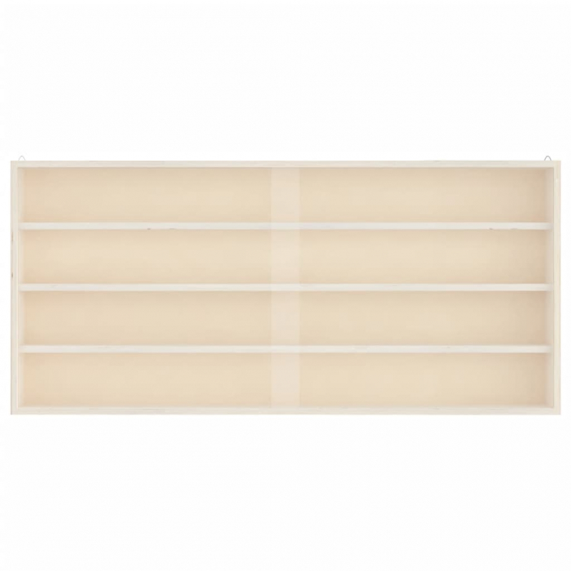 Sammlervitrine aus Holz mit Türen 80x8,5x37 cm