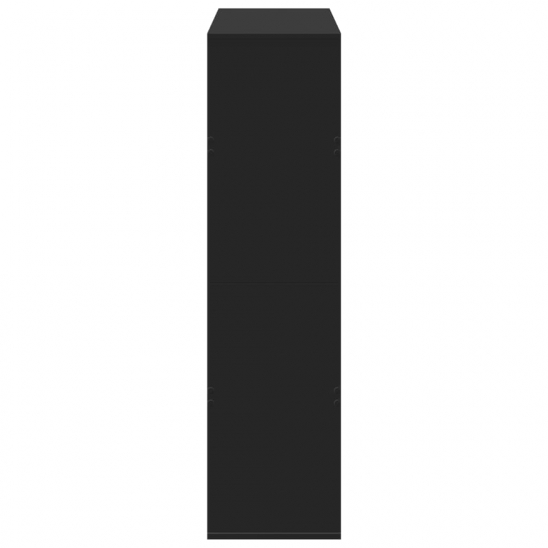 Bücherregal Schwarz 100x33x125,5 cm Holzwerkstoff