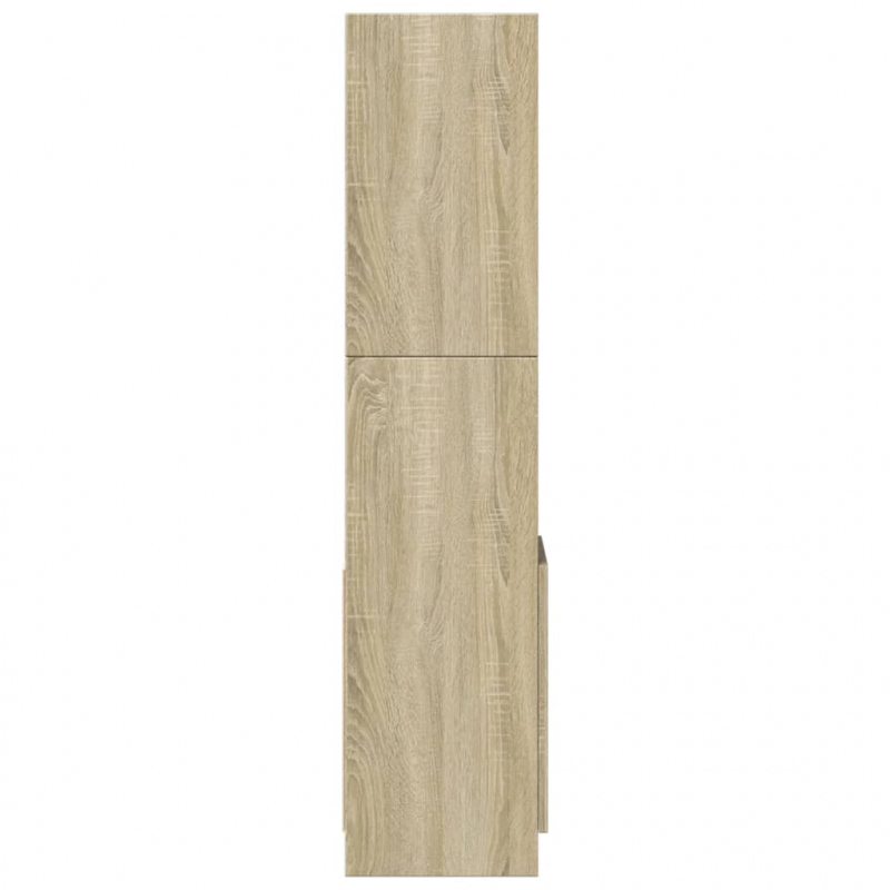 Highboard Sonoma-Eiche 92x33x140 cm Holzwerkstoff