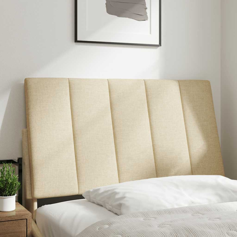 Kopfteil-Kissen Creme 80 cm Stoff