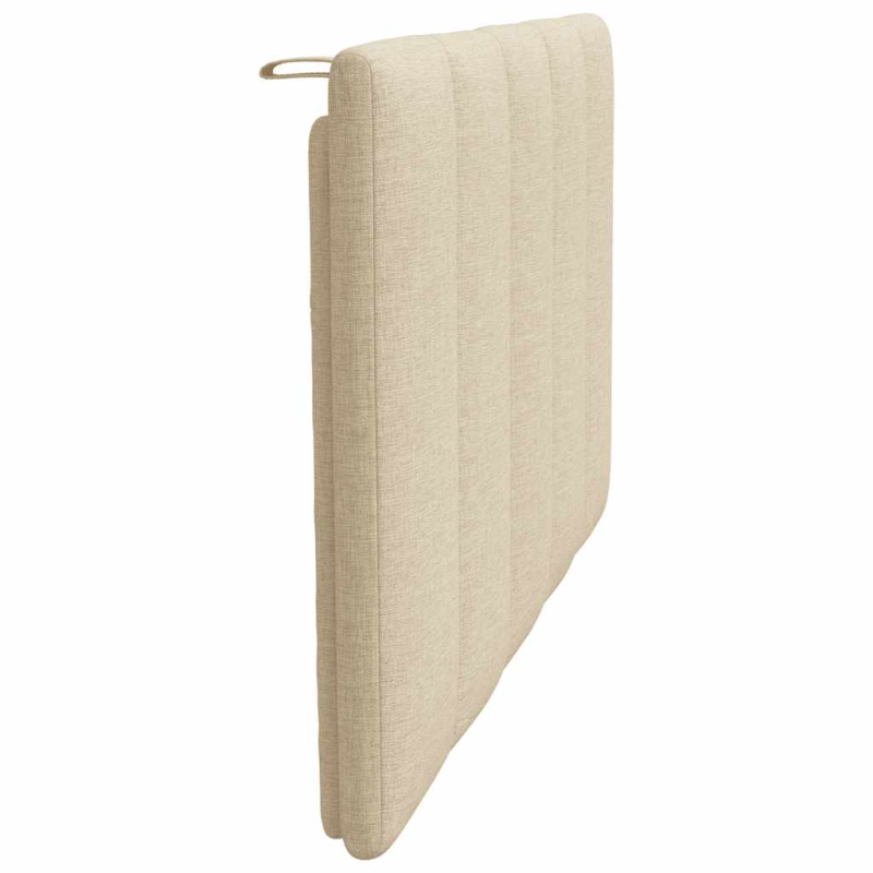 Kopfteil-Kissen Creme 80 cm Stoff