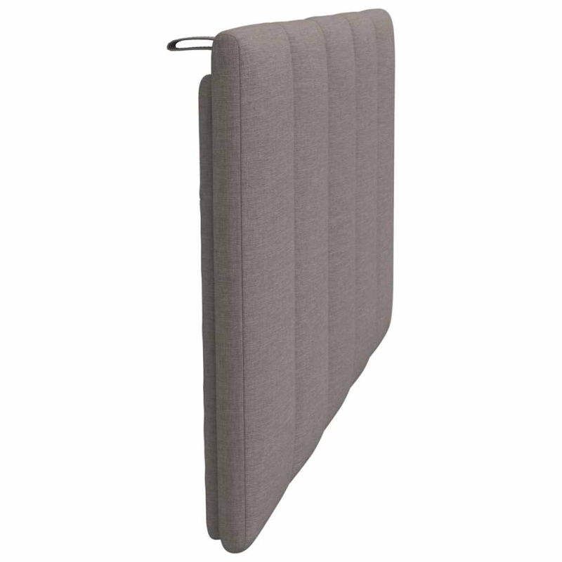 Kopfteil-Kissen Taupe 90 cm Stoff