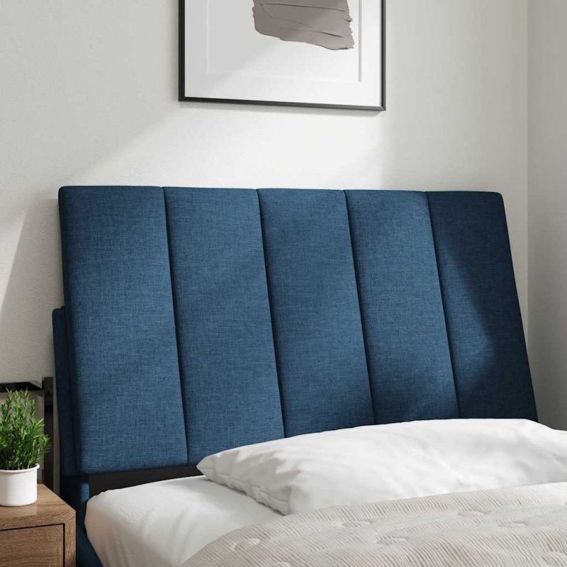 Kopfteil-Kissen Blau 90 cm Stoff