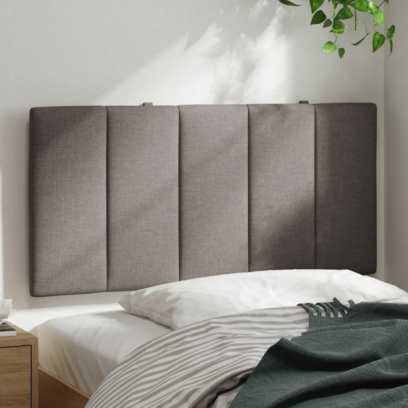 Kopfteil-Kissen Taupe 100 cm Stoff