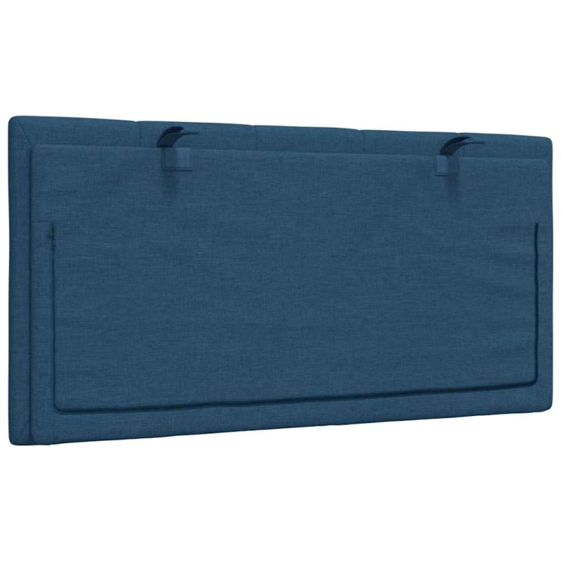 Kopfteil-Kissen Blau 100 cm Stoff