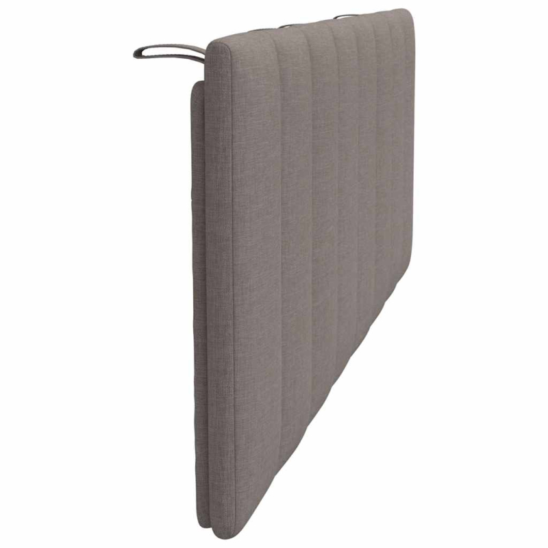 Kopfteil-Kissen Taupe 140 cm Stoff
