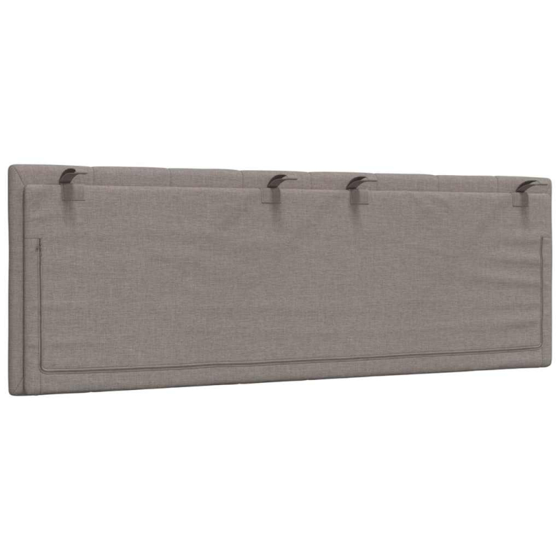 Kopfteil-Kissen Taupe 140 cm Stoff