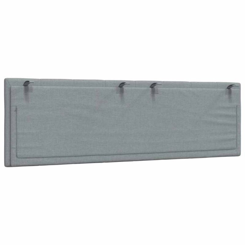Kopfteil-Kissen Hellgrau 160 cm Stoff