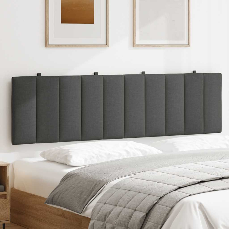 Kopfteil-Kissen Dunkelgrau 180 cm Stoff