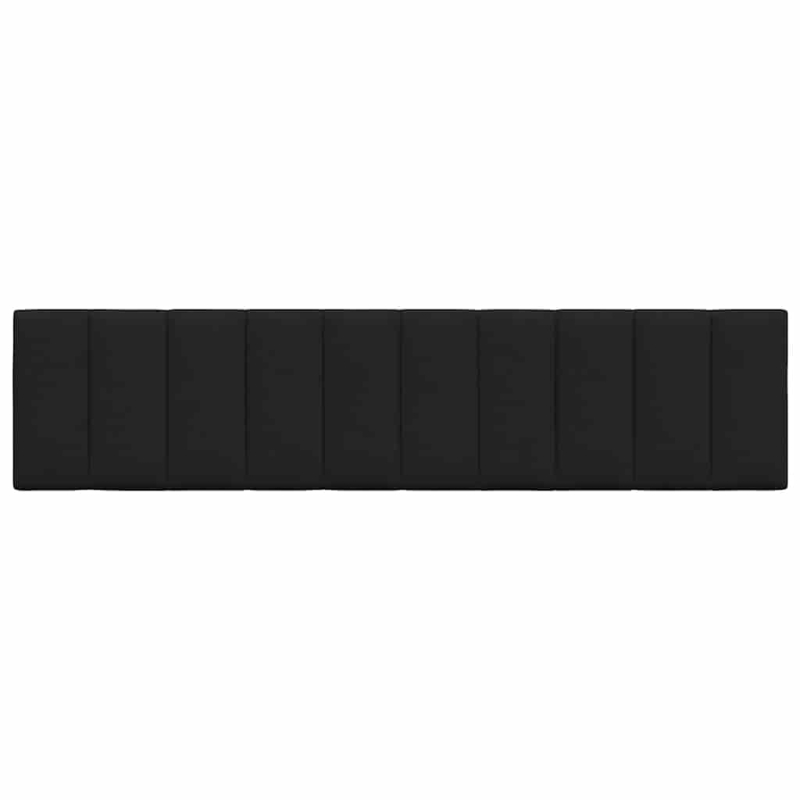 Kopfteil-Kissen Schwarz 200 cm Stoff