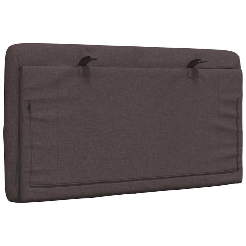 Kopfteil-Kissen Dunkelbraun 80 cm Stoff