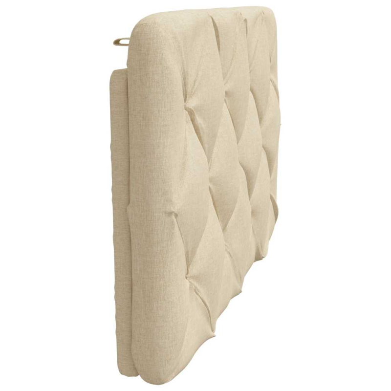 Kopfteil-Kissen Creme 80 cm Stoff