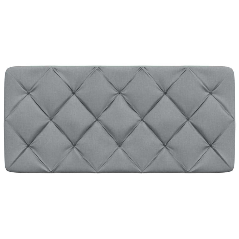 Kopfteil-Kissen Hellgrau 100 cm Stoff