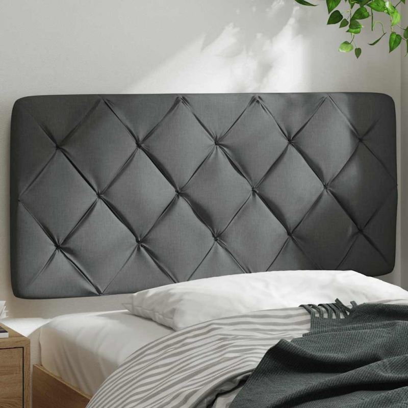 Kopfteil-Kissen Dunkelgrau 100 cm Stoff