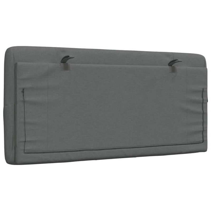 Kopfteil-Kissen Dunkelgrau 100 cm Stoff