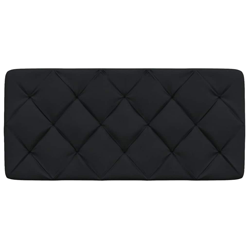 Kopfteil-Kissen Schwarz 100 cm Stoff