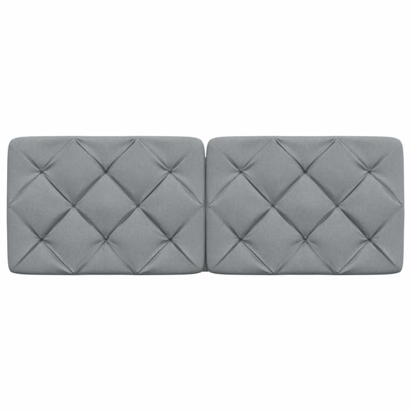 Kopfteil-Kissen Hellgrau 120 cm Stoff